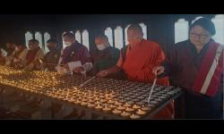 offering butter lamps