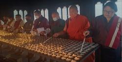 offering butter lamps